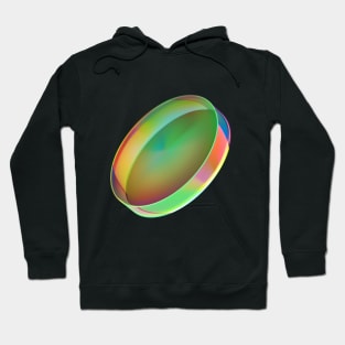 Abstract colorful glass cylinder. Hoodie